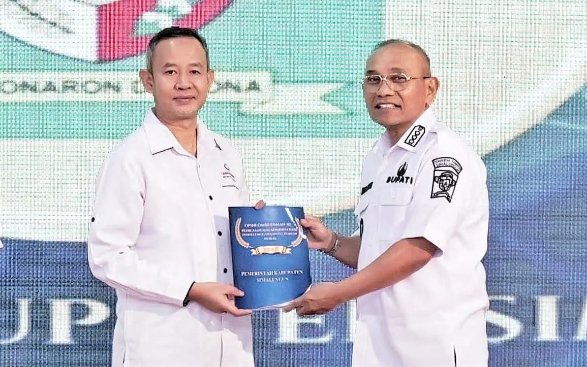 Pemkab Simalungun Raih Opini Kualitas Sedang Tanpa Maladministrasi dari Ombudsman RI