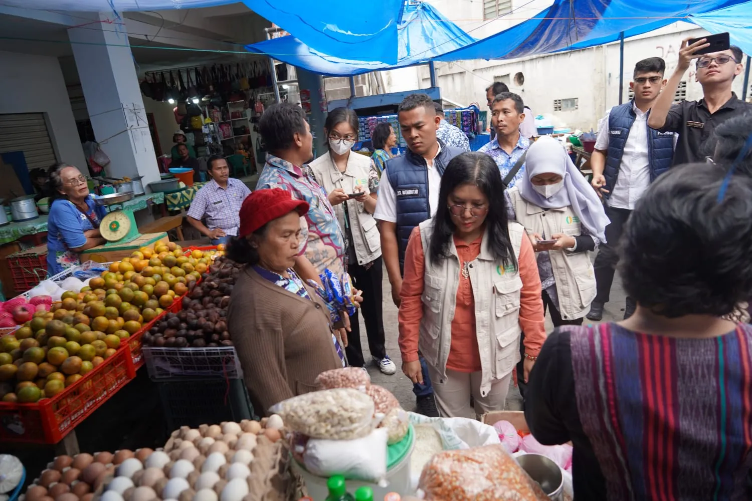 Bappanas  Kunjungi Pasar Balige, Harga Tergolong Stabil