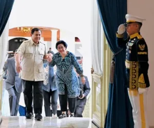 Prabowo Terima Megawati di Istana, Turut Dihadiri Puan dan Dasco