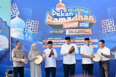 Pekan Ramadan Sumut 2026 Resmi Dibuka, Bobby Nasution Ajak Perkuat Ekonomi dan Kebersamaan