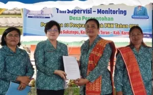 Implementasi 10 Program Pokok PKK,  Ny Roswhita Antonius Ginting Pimpin Supervisi