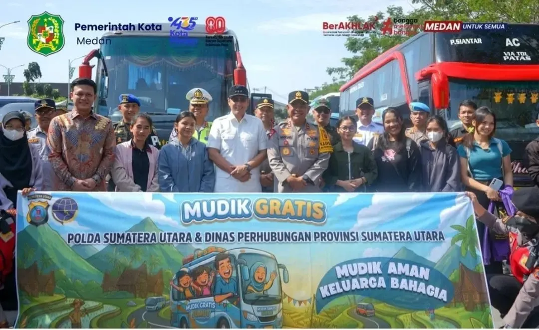 Digelar Poldasu, Walikota Medan Apresiasi Mudik Gratis