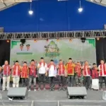 Tabuh Bambu dan Bedug Menggema di Berastagi, Ratusan Remaja Masjid Semarakkan Ramadan