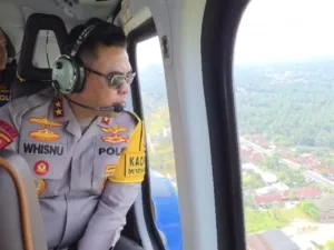 Kapolda Sumut Pantau Arus Mudik via Patroli Udara, Pastikan Jalur Aman dan Lancar