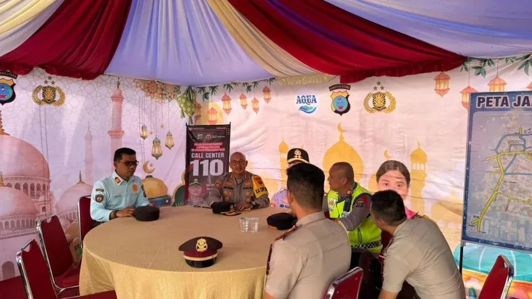 Kapolres Karo Terima Kunjungan Taruna Akpol Cuti di Pos Pam Ops Ketupat Berastagi