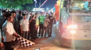 Bupati Tapteng Lepas Pawai Takbir Idulfitri 1447 Hijriah