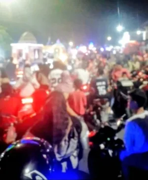 Puluhan Kendaraan Hias Ramaikan Malam Takbiran di Medan Utara