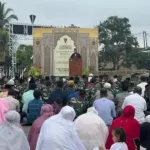 Prajurit Yonif TP 904/GM Gelar Shalat Idul Fitri 1 Syawal 1447 H bersama Masyarakat