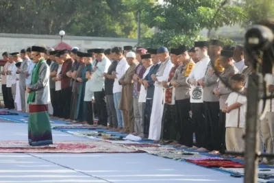 Memperkuat Iman dan Soliditas Personel, Polda Sumut Gelar Shalat Idul Fitri 1447 H