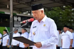 Usai Libur Lebaran Idulfitri, Wabup Bener Meriah Pimpin Apel ASN