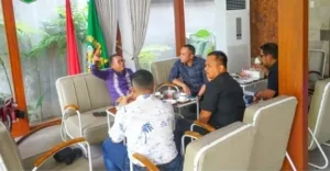 Wakil Walikota Medan Terima Kunjungan Danyon Parako 463 Pasgat