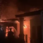 Rumah Terbakar di Bandar Lama Labura