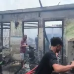 Diduga Akibat Korsleting Listrik, Tiga Rumah di Jalan Bromo Terbakar