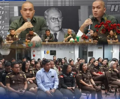 Sehari Ditunjuk Plh Kajari Karo, Herlangga Wisnu Murdianto Langsung Pimpin Rapat