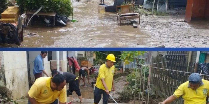 Pascabanjir, Damkar Medan dan SDABMBK Bersihkan Masjid hingga Jalan