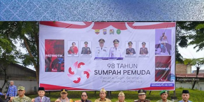 Forkopimda dan ASN Kabupaten Karo mengikuti peringatan Hari Sumpah Pemuda ke-98.