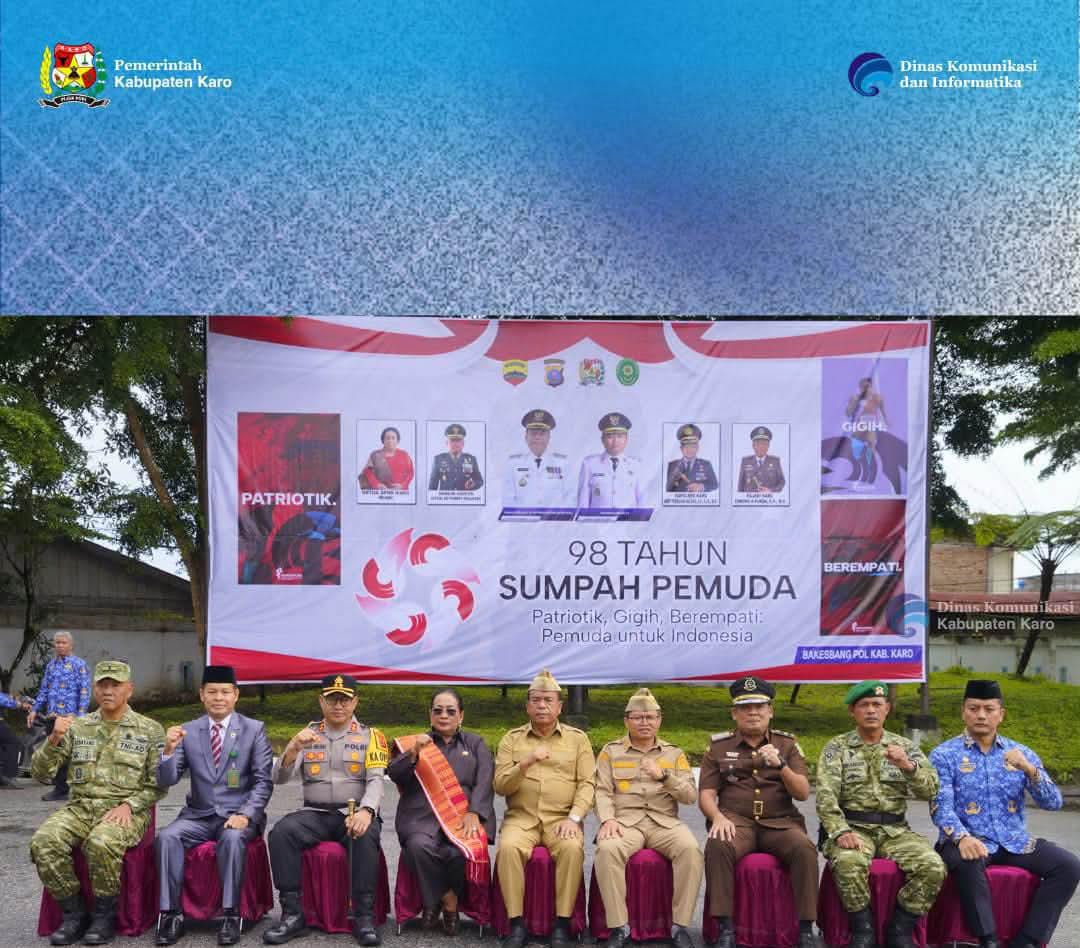 Forkopimda dan ASN Kabupaten Karo mengikuti peringatan Hari Sumpah Pemuda ke-98.