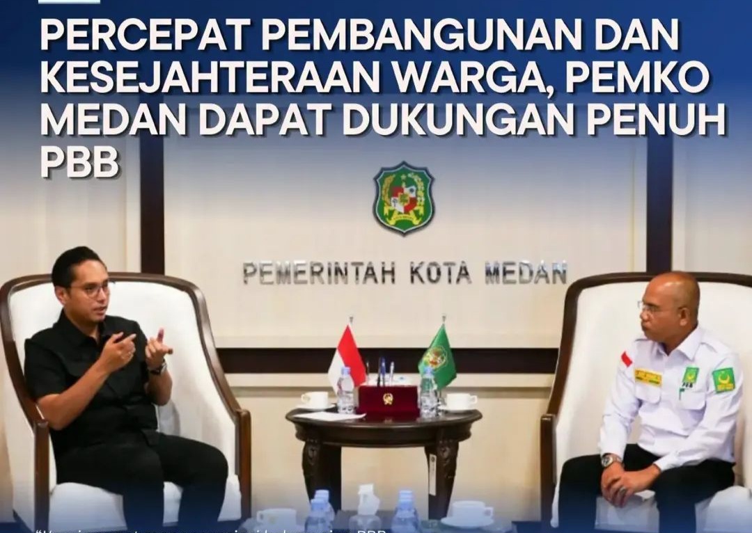 Wali Kota Medan Rico Waas menerima audiensi jajaran PBB Kota Medan.