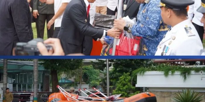 Pemko Medan menyiagakan perahu karet dan perlengkapan evakuasi untuk menghadapi potensi banjir.