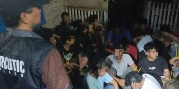 29 Orang Diamankan dalam Gerebek Sarang Narkoba di Medan Area, 27 Positif