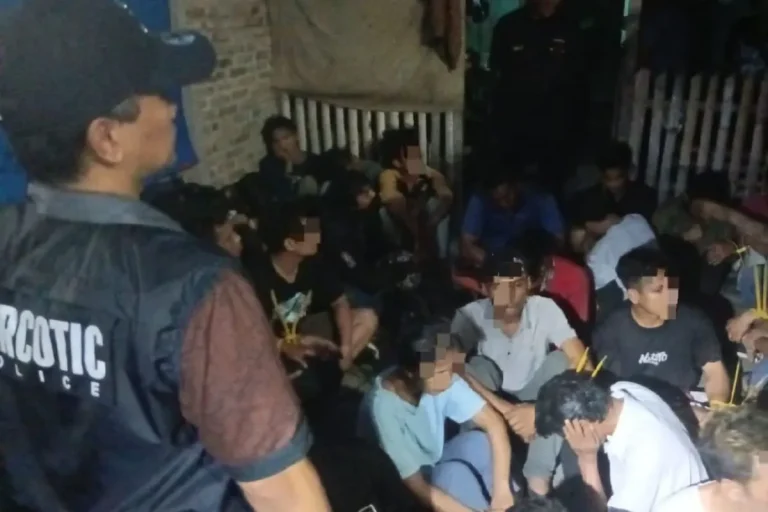 29 Orang Diamankan dalam Gerebek Sarang Narkoba di Medan Area, 27 Positif