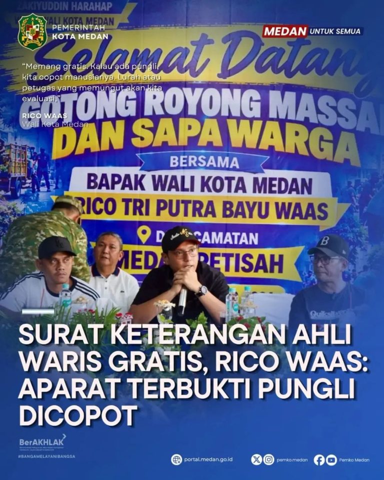 Rico Tegaskan Pengurusan Surat Keterangan Ahli Waris Tidak Dipungut Biaya