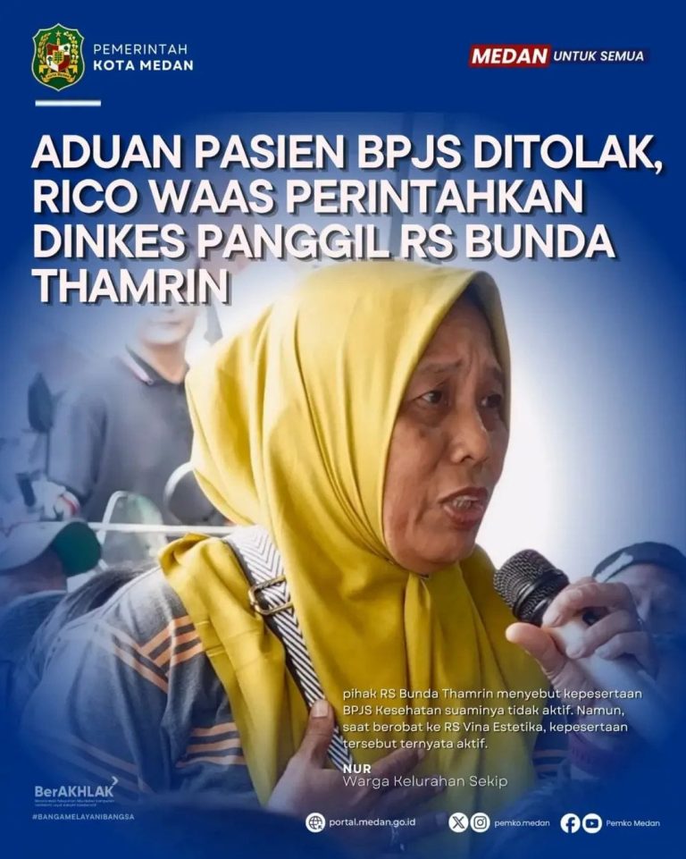 Terkait Penolakan Pasien Pengguna BPJS, Rico Perintahkan Dinas Kesehatan Panggil Manajemen RS Bunda Thamrin