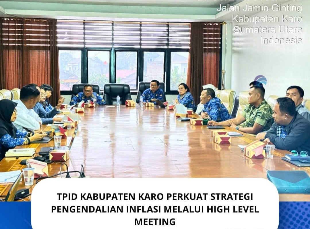 Rapat TPID Kabupaten Karo membahas strategi pengendalian inflasi daerah.