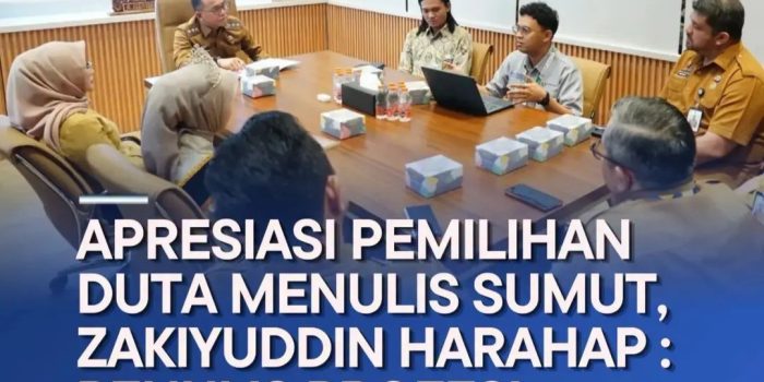 Zakiyuddin Harahap Apresiasi Duta Menulis Sumut, Sebut Profesi Penulis Membanggakan